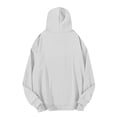 thumbnail image 4 of Trgacdwlo Hoodie for Men Solid Color Long Sleeve Pullover Men Drawstring Fall Winter Mens Hooded Sweatshirts with Pocket Light Gray XL, 4 of 5