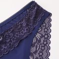 thumbnail image 4 of TrowBridge-bragas de satén de seda de encaje para mujer, ropa interior Sexy, lencería suave y cómoda, calzoncillos dulces y acogedores, 3 piezas por juego, 4 of 4
