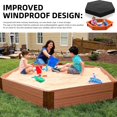 thumbnail image 4 of Funda para arenero para niños, cubierta para arenero, arenero con tapa, para niños de tela Oxford 210d, jardín informal al aire libre, impermeable, resistente al frío (230x200cm), 4 of 5