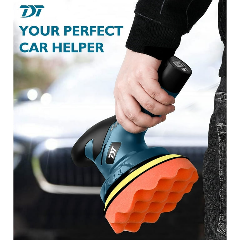 DT Cordless Car Buffer Polisher, 6 inch Car Polisher with 2