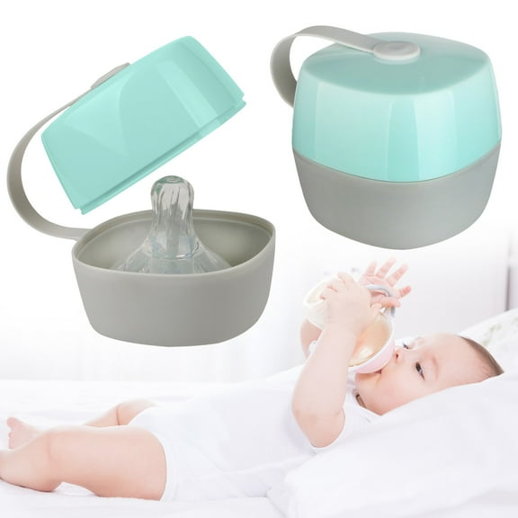 Pacifier Organizer TASTAN Portable Pacifier Storage Box - Hygienic Binky Organizer with Clip | Compact Baby Essential for Travel Bags | Keep Dummies Clean Anywhere, Baby Accessory Case, Green