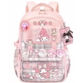 thumbnail image 1 of Kawaii Backpack with 21Pcs Accessories Anime Cartoon Anti-Theft Travel Aesthetic New Semester Gifts Bag with Cute Pins, 1 of 5
