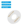 thumbnail image 4 of Guitar Toggle Switch Washer Plate Rhythm Treble Ring White with Gold Letter for Electric Guitar 2pcs, 4 of 5