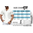 thumbnail image 5 of GENTS BLISS button Down Mens Shirts Short Sleeve Shirts for Men Solid TextureT-shirts, 5 of 6