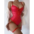 thumbnail image 4 of Conjunto de ropa interior sexy de charol de talla grande europea y americana, 4 of 5