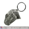 thumbnail image 2 of T-Rex Head Keychain, Dinosaurs, Tyrannosaurus Rex, Fossils, Bones, Key Fob, Key Ring, Keys, Zipper Pull, Luggage Tag, Backpack, Pewter, Over 300 Keychains Designs, Handmade in the USA A205KC, 2 of 6