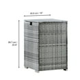 thumbnail image 4 of Teamson Home Patio Wicker Gas Tank Table Tank Cover Gray, 4 of 8