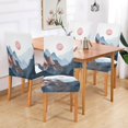 thumbnail image 2 of Yayeee 4 Pack Dining Chair Covers Stretch Parson Chairs Slipcovers Seat Protector, Art Mountain and Sun Pattern, 2 of 6