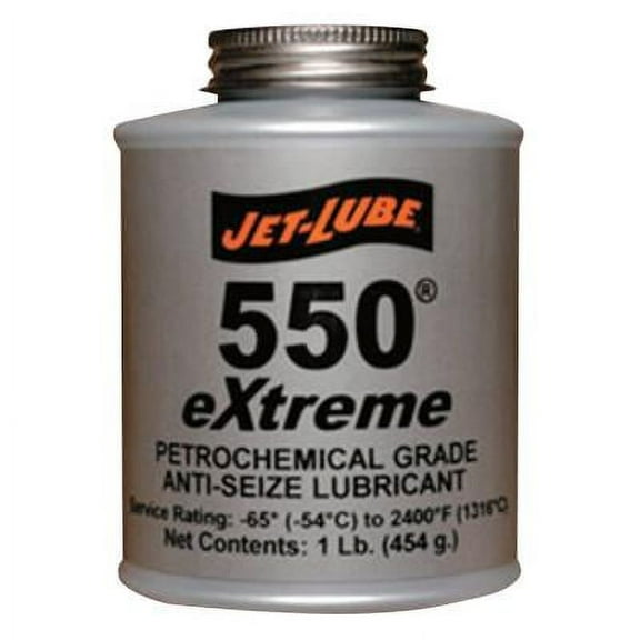 Jet-Lube 550 Extreme Anti-Seize Compound and Lubricant, 1 lb, Brush Top Can - 12 CA (399-47104)