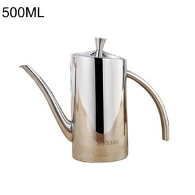 Papaba Oil Container,500/700ml Vinegar Bottle Olive Oil Can Dispenser Drip-Free Spout Pot Container