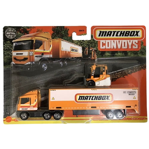 Matchbox Convoys Metal Vehicle MBX CABOVER & BOX TRAILER w/ POWER