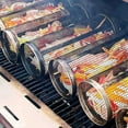 thumbnail image 5 of 4Pack BBQ Rolling Rack Basket Stainless Steel Mesh Cylinder Rack Basket for Camping Picnics Outdoor Round BBQ Rack Grid, 5 of 8