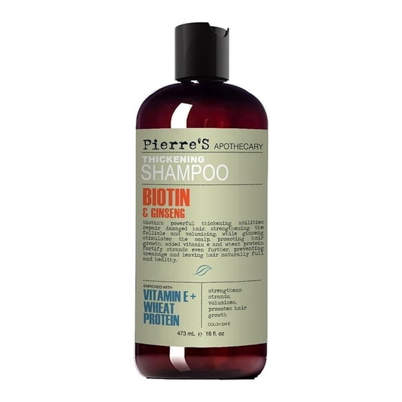Shampoo Pierres Apothecary biotin ginseng 473 ml