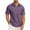 Purple, variant on Dvprdro Men's Casual Business Tops Classic Solid Vintage Blouse Summer Button Lapel Neck Short Sleeve Fitness Sports T-Shirt Shirts with Pocket Army Green 3XL