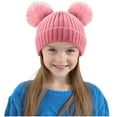 thumbnail image 5 of Ugoldhm Baby Winter Beanie Hat - Warm Fleece Lined Cap with Plush Ball for Newborns to 1 Years, 5 of 6