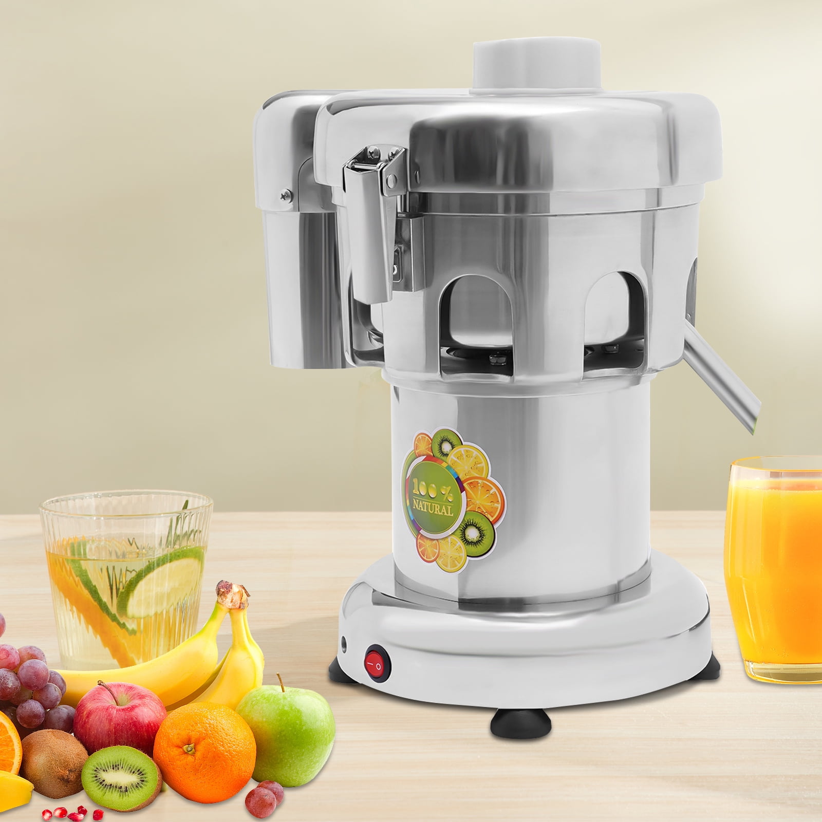 Vintoro 370W Juicer with Push Rod, Lock-buckle Design, Low Noise, Pure Copper Motor, 2800RPM