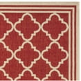 thumbnail image 5 of SAFAVIEH Outdoor LND121Q Linden Collection Red / Creme Rug, 5 of 6