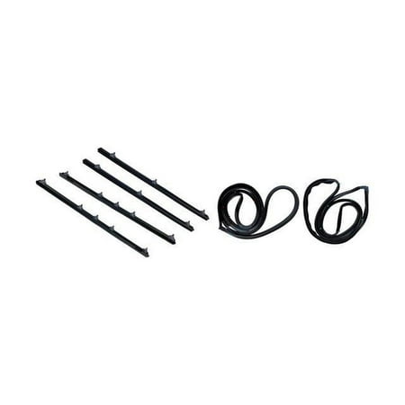 Fairchild 6 pc Belt Weatherstrip & Door Seal Kit KT4000 OEM#68160-89116|68172-89109|68171-89130|67861-89105