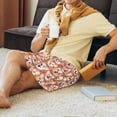 thumbnail image 5 of Balery Corgi Head with Floal Men's Cotton Knit Pajama Shorts Waistband & Pockets,Short Pajama Pants-XX-Large, 5 of 8