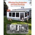 thumbnail image 2 of VEVOR RV Awning Sun Shade Room - Compatible with 18 -19 ft Awnings, with Door & Ventilated Mesh Windows, Sunproof & Windproof Three-Sided Enclosure Tent, 2 of 9