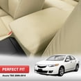 thumbnail image 6 of KBH Leather Center Console Lid Armrest Cover for 2009-2014 Acura TSX Accessories, Car Arm Rest Covering Replacement Skin Upholstery, Beige, 6 of 6