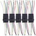 thumbnail image 2 of Conectores eléctricos a prueba de agua, 5 piezas de forma eléctrica para automóvil Conector eléctrico para automóvil Cable conector a prueba de agua Rendimiento probado, 2 of 14