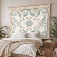 thumbnail image 3 of Retro Boho Small Tapestry for Bedroom Wall Hanging Tapestry, Farmhouse Ethnic Nation Abstract Flowers Ceiling Backdrop Tapestries Poster Blanket Wall Decor for Teens Room Living Room Dorm 23" x 28", 3 of 8