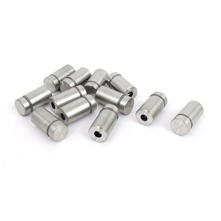

12mm x 22mm Stainless Steel Advertising Frameless Glass Standoff Pins 12pcs