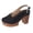 Black, variant on Pink Womens Closed Toe Chunky Heel Sandals With Thick Sole Platform Solid Design For Summer Wear
