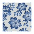thumbnail image 4 of HAOXIT Blue White Floral Square Table Cloth Elegant Rustic Ethnic Polyester s Decorative for Indoor Outdoor Kitchen Dining Party 36*36, 4 of 8