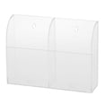 thumbnail image 4 of GUOOL TV Remote Control Holder Acrylic Organizer Desktop Desk Holder With Compartments 2 Gird, 4 of 9