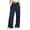 Navy, variant on Timegard Wide Leg Sweatpants for Women Elastic High Waist Drawstring Sports Pants Running Athletic Trousers with Pockets