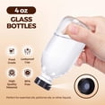 thumbnail image 3 of Botella de vidrio Elumeiro Boston de 120 ml con tapa, paquete de 12 unidades, transparente, 3 of 7