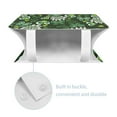 thumbnail image 7 of FUIALDOLG St. Patrick Tissue Box Cover, Modern PU Leather Rectangular Tissue Box Holder for Creative Decorative, Ideal for Bathrooms/Office/Car/Nightstand, 9.7"X5.2"X5.1", Green Butterfly Leaves, 7 of 7