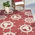thumbnail image 6 of Disney Outdoor Mickey Mouse Maritime Coastal Geometric Red Area Rug, 9x13, 6 of 9