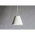 thumbnail image 4 of Maxim 10145WT 15 in. Woven 1 Light White Single Pendant Ceiling Light in Gypsum, 4 of 8