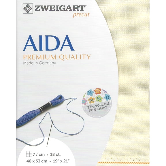 Precut Zweigart Fein-Aida 18 ct. 3793/264 Ivory