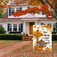 thumbnail image 5 of Sm:)e Turkey Cross Pumpkin Bow Thanksgiving Garden Flag 12 x 18 Inch, Double-Sided Printing, Outdoor Welcome Decor for Yards, 5 of 7