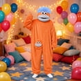 thumbnail image 2 of Xyant Funny Big Mouth Monster Onesie Pajamas for Boys Girls 2-10 Years Oversized Plush Fleece Hooded One Piece for Sleep & Party, 2 of 4