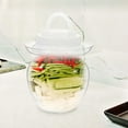 thumbnail image 1 of Kimchi Jar Cooking Transparent Fermentation Crock Chinese Fermenting Jar 1L with A Lid, 1 of 8