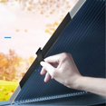 thumbnail image 4 of Foldable Car Sunshades Front Window Universal Automatic Telescopic Thermal Insulation UV Resistant Sun Visor 70cm, 4 of 5