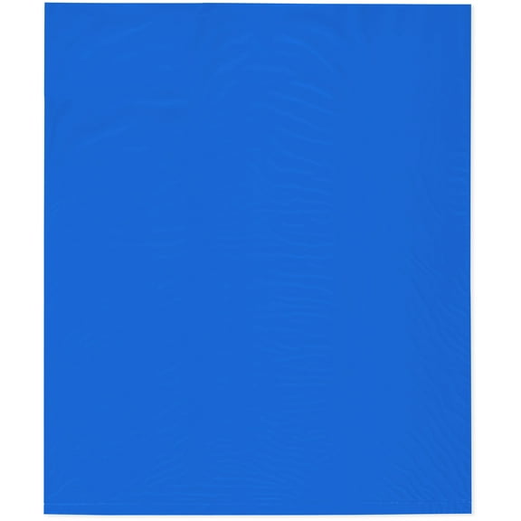 Plymor 15" x 18" (Pack of 100), Blue 2 Mil Flat Open Plastic Poly Bags