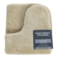 Better Homes & Gardens Solid Tan Nylon Bathroom Rug, Contour 1 Each