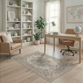 thumbnail image 2 of ODIKA Pink Distressed Vintage Ornamental Featuring Border Tug for Home Office, Gaming Room, Under Desk, Non-Slip Chair-Friendly, 2 of 7