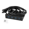 thumbnail image 3 of 4 interfaces Panel frontal Accesorio de computadora 19 pin cable de 60 cm Multifunción USB 3.0 para PC Computer 4 puertos Floppy Drive Bay, 3 of 10