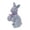 Purple, variant on Easter Multi-Expression Simulation Flock Bunny Figurine, Cute Rabbit Ornament for Home Garden Patio, Easter Bunny, Spring Outdoor Indoor Shooting Prop and Holiday Decoration, 5*3.4*8.7in, Orange