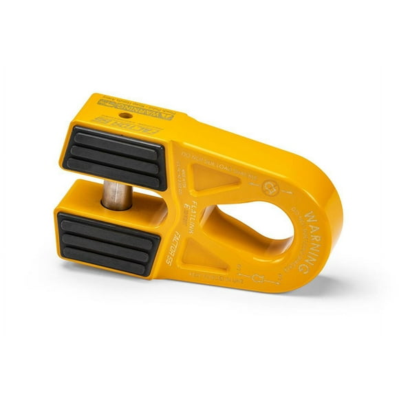 Factor 55 Winch Cable Shackle Mount 00080-03 FlatLink E; Fits Standard Shackles/D-Rings And OEM Recovery Points; Fits 3/8 Inch Steel Cable/Synthetic Winch Rope; 16000 Pound Load Capacity; Anodized