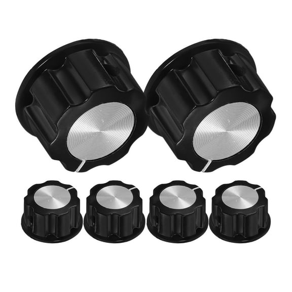 OUNONA  6 Pcs Universal Bass Knob for Amp Dimmer Switch Cap