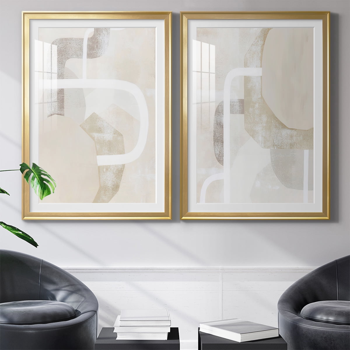 Wexford Home Quiet Affection I Premium Framed Print, 30.5" x 42.5" - Ready to Hang, Gold (Set of 2)