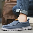 thumbnail image 6 of Sneakers Men's Shoes Casual Canvas Loafers Solid Color Slip On Flats Classic Comfortable Large Size Soft Breathable Male Shoes (black,47), 6 of 7
